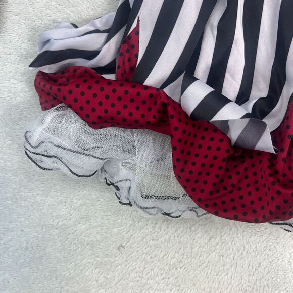 Adult Women’s Stripped Clown Costume Dress. One Size fits most. - Picture 7 of 9